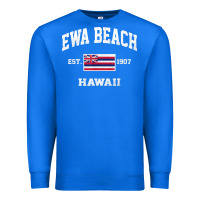 True Royal ewa beach hawaii hi vintage state athletic style t shirt Premium Sweatshirt - linhVisuals