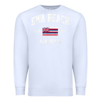 White ewa beach hawaii hi vintage state athletic style t shirt Premium Sweatshirt - linhVisuals