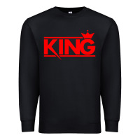 Black king Premium Sweatshirt - linhVisuals