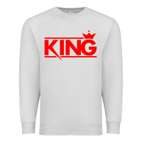 Dove Grey king Premium Sweatshirt - linhVisuals