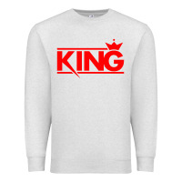 Oatmeal Heather king Premium Sweatshirt - linhVisuals