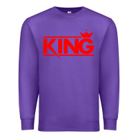 Purple king Premium Sweatshirt - linhVisuals