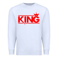White king Premium Sweatshirt - linhVisuals
