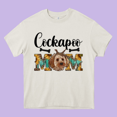 Western Cockapoo Mom Heavy Core Tee Designed By Ranaportraitstore
