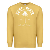 Antique Gold edisto beach sc palm tree edisto beach gift pullover hoodie Premium Sweatshirt - linhVisuals