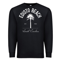 Black edisto beach sc palm tree edisto beach gift pullover hoodie Premium Sweatshirt - linhVisuals