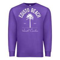 Purple edisto beach sc palm tree edisto beach gift pullover hoodie Premium Sweatshirt - linhVisuals