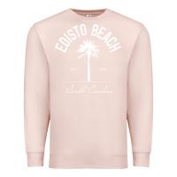 Pale Pink edisto beach sc palm tree edisto beach gift pullover hoodie Premium Sweatshirt - linhVisuals