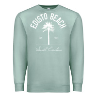 Seafoam edisto beach sc palm tree edisto beach gift pullover hoodie Premium Sweatshirt - linhVisuals