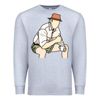 Heather Grey russell coight Premium Sweatshirt - linhVisuals