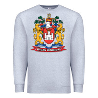 Heather Grey wigan warriors Premium Sweatshirt - linhVisuals