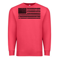 Cardinal black american flag distressed effect minimalist premium Premium Sweatshirt - linhVisuals