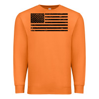 Carrot black american flag distressed effect minimalist premium Premium Sweatshirt - linhVisuals