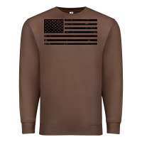 Chestnut black american flag distressed effect minimalist premium Premium Sweatshirt - linhVisuals