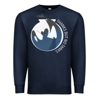 Navy thanks but no tanks Premium Sweatshirt - linhVisuals