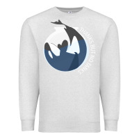 Oatmeal Heather thanks but no tanks Premium Sweatshirt - linhVisuals