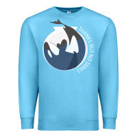 Ocean Blue thanks but no tanks Premium Sweatshirt - linhVisuals
