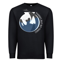 Black thanks but no tanks Premium Sweatshirt - linhVisuals
