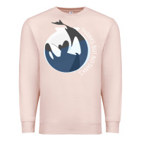 Pale Pink thanks but no tanks Premium Sweatshirt - linhVisuals