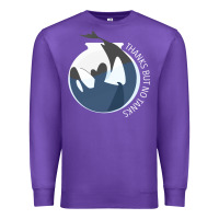 Purple thanks but no tanks Premium Sweatshirt - linhVisuals