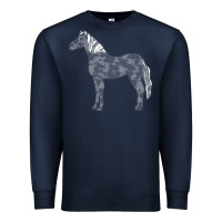Navy horse lover t  shirthorse t  shirt (1) Premium Sweatshirt - linhVisuals