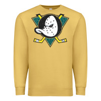 Antique Gold the mighty ducks classic Premium Sweatshirt - linhVisuals