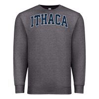 Charcoal Heather ithaca new york ny vintage sports design navy design t shirt Premium Sweatshirt - linhVisuals