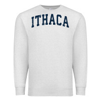 Oatmeal Heather ithaca new york ny vintage sports design navy design t shirt Premium Sweatshirt - linhVisuals