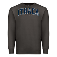 Smoke ithaca new york ny vintage sports design navy design t shirt Premium Sweatshirt - linhVisuals