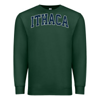 Sports Green ithaca new york ny vintage sports design navy design t shirt Premium Sweatshirt - linhVisuals