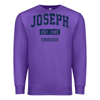 Purple joseph oregon or vintage sports established navy design t shirt Premium Sweatshirt - linhVisuals