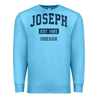 Ocean Blue joseph oregon or vintage sports established navy design t shirt Premium Sweatshirt - linhVisuals