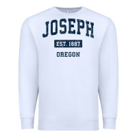 White joseph oregon or vintage sports established navy design t shirt Premium Sweatshirt - linhVisuals
