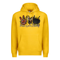 Lemon peace love hockey Premium Hoodie - RacoonDesign