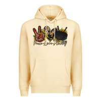 Pina Colada peace love hockey Premium Hoodie - RacoonDesign