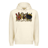 Sandshell peace love hockey Premium Hoodie - RacoonDesign