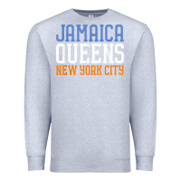 Heather Grey jamaica queens new york ny t shirt Premium Sweatshirt - linhVisuals