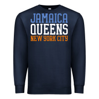 Navy jamaica queens new york ny t shirt Premium Sweatshirt - linhVisuals