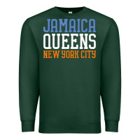 Sports Green jamaica queens new york ny t shirt Premium Sweatshirt - linhVisuals