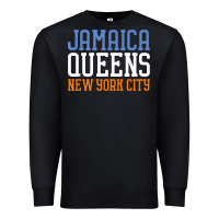 Black jamaica queens new york ny t shirt Premium Sweatshirt - linhVisuals