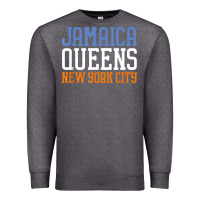 Charcoal Heather jamaica queens new york ny t shirt Premium Sweatshirt - linhVisuals