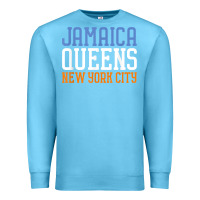 Ocean Blue jamaica queens new york ny t shirt Premium Sweatshirt - linhVisuals