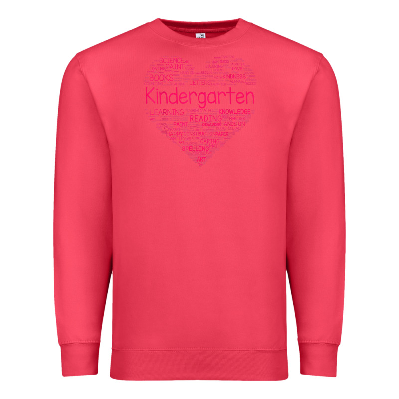 Cute Love Heart Kindergarten Teacher Valentines Day Womens Premium Sweatshirt by linhVisuals | Teevron