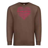 Chestnut cute love heart kindergarten teacher valentines day womens Premium Sweatshirt - linhVisuals