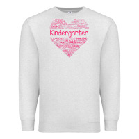 Oatmeal Heather cute love heart kindergarten teacher valentines day womens Premium Sweatshirt - linhVisuals