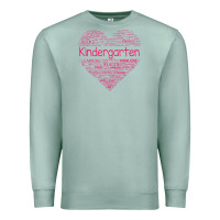 Seafoam cute love heart kindergarten teacher valentines day womens Premium Sweatshirt - linhVisuals