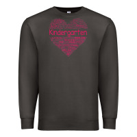 Smoke cute love heart kindergarten teacher valentines day womens Premium Sweatshirt - linhVisuals