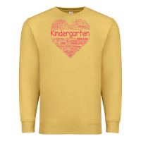Antique Gold cute love heart kindergarten teacher valentines day womens Premium Sweatshirt - linhVisuals