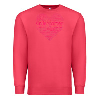 Cute Love Heart Kindergarten Teacher Valentines Day Womens Premium Sweatshirt | Teevron
