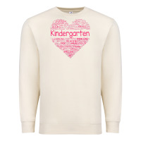 Sandshell cute love heart kindergarten teacher valentines day womens Premium Sweatshirt - linhVisuals